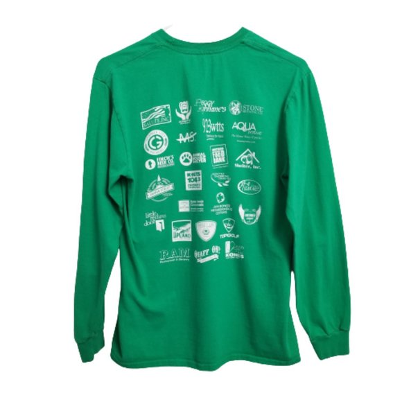 Cport And Company Leprechaun Tee Shirt Graphic Long Sleeve Crewneck Green Medium - Picture 2 of 8